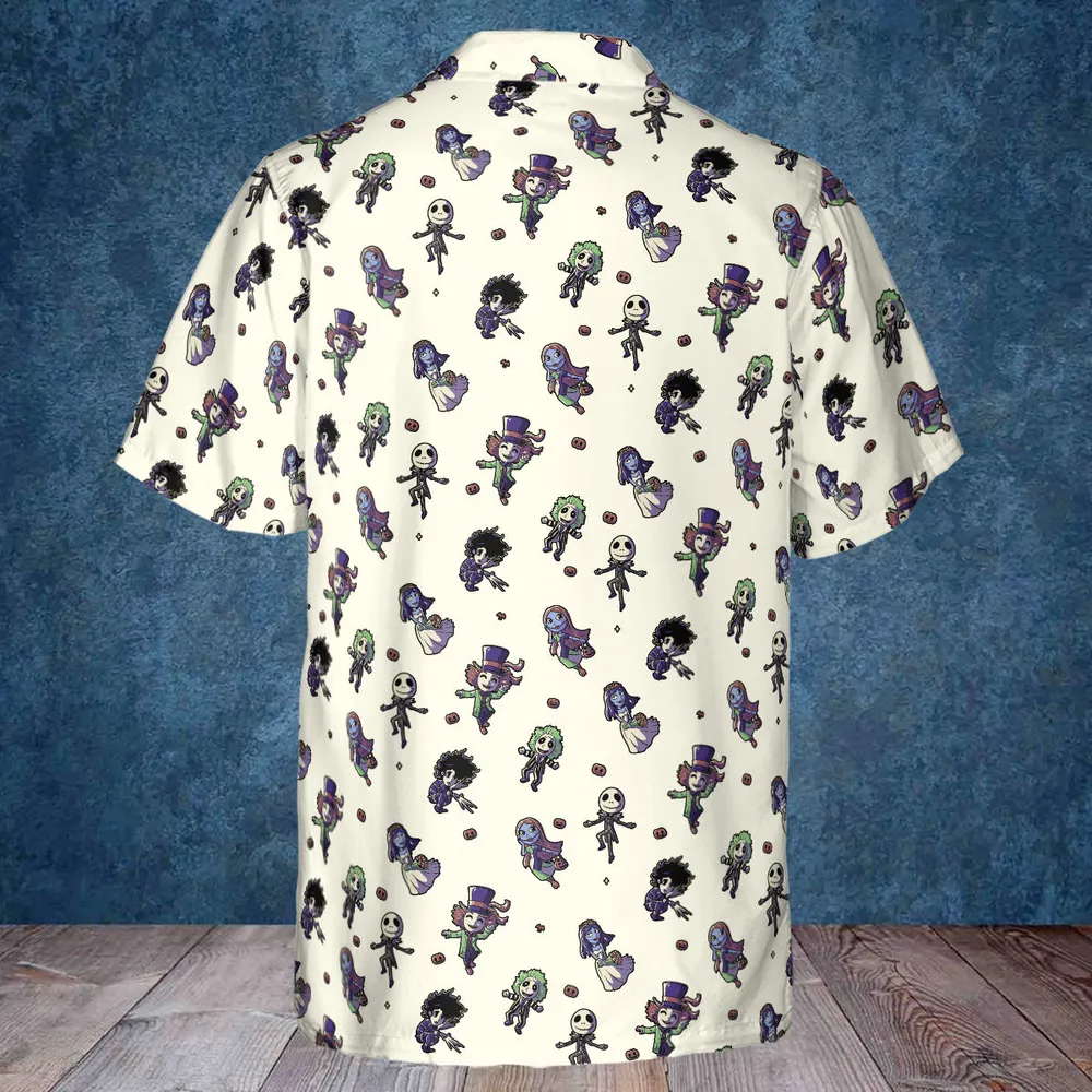 Buttons Characters Pattern Hawaiian Shirt - 2