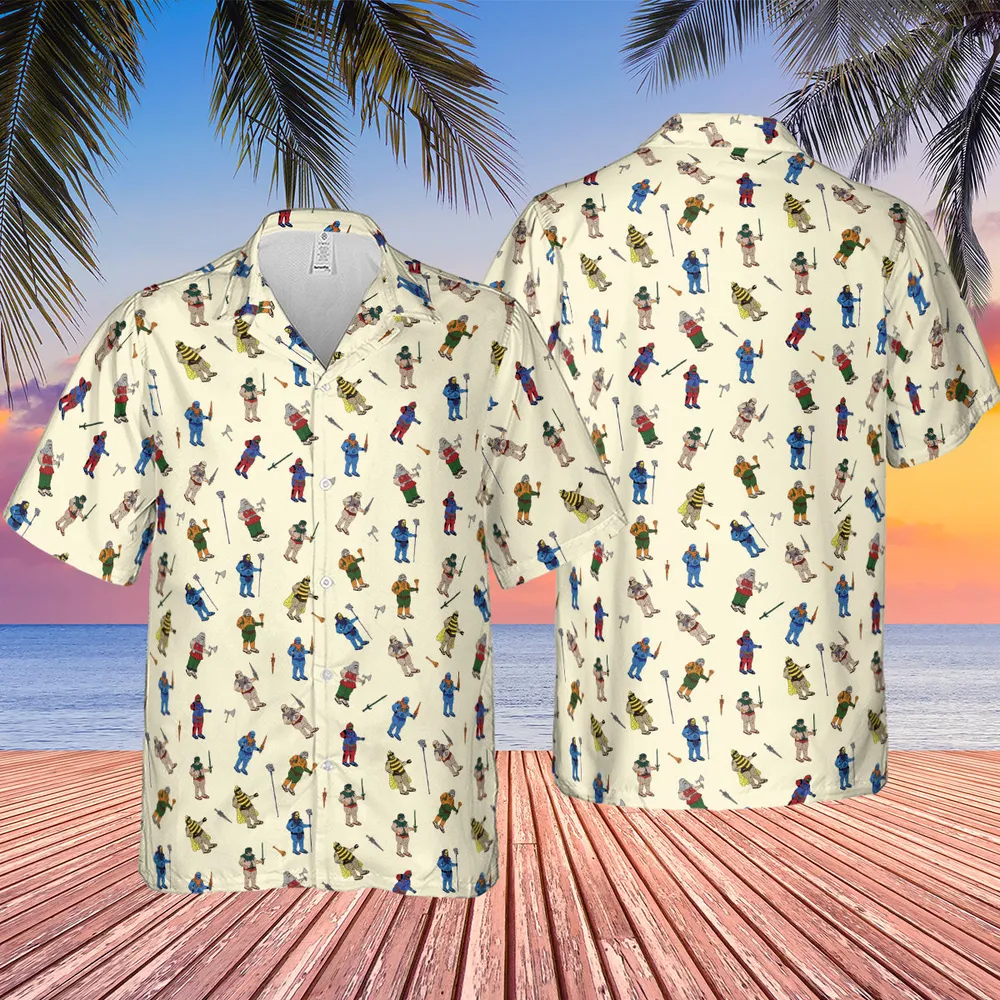 Carl In Masters Of The Universe Pattern Hawaiian Shirt - 2
