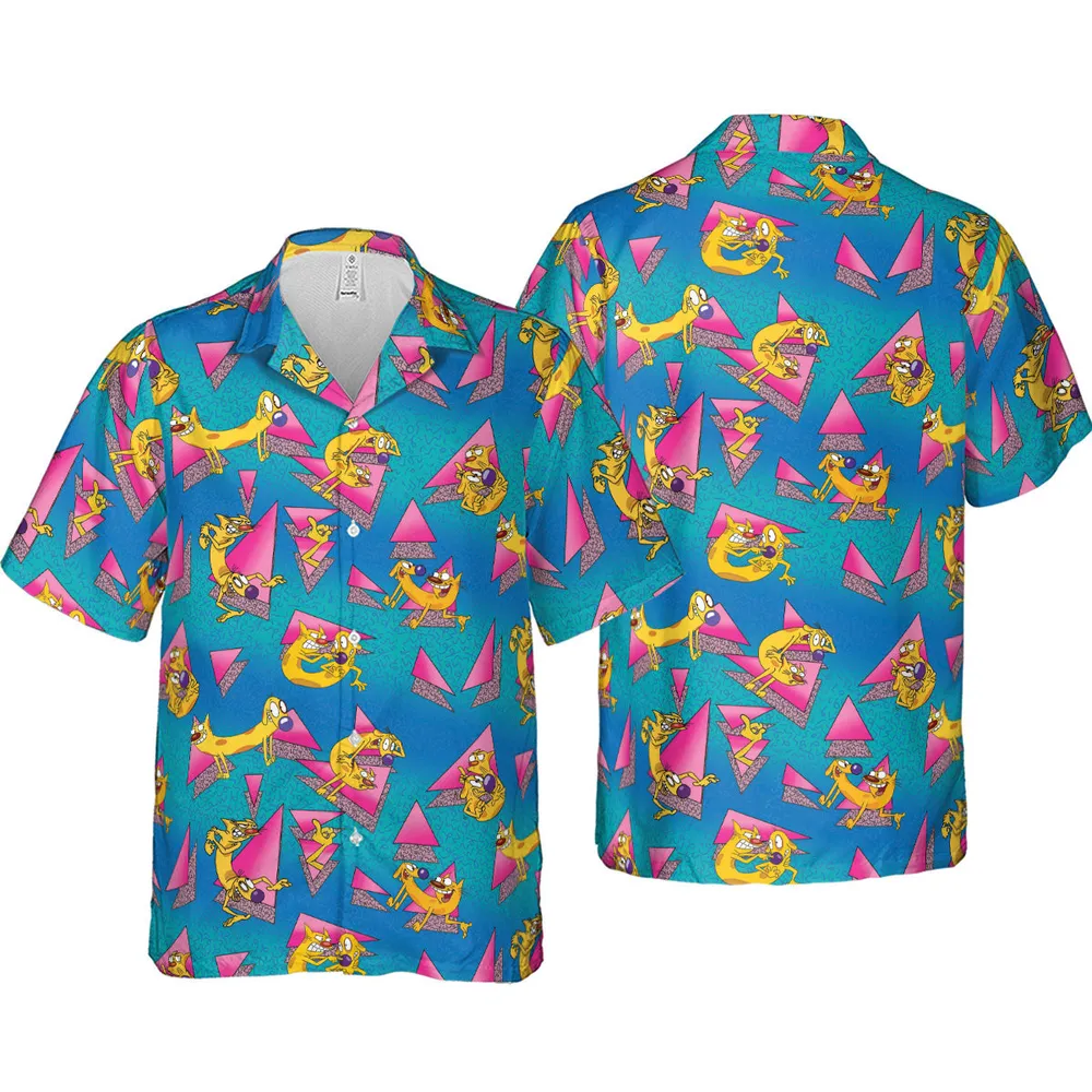 CatDog Nickelodeon Pattern Hawaiian Shirt - 3
