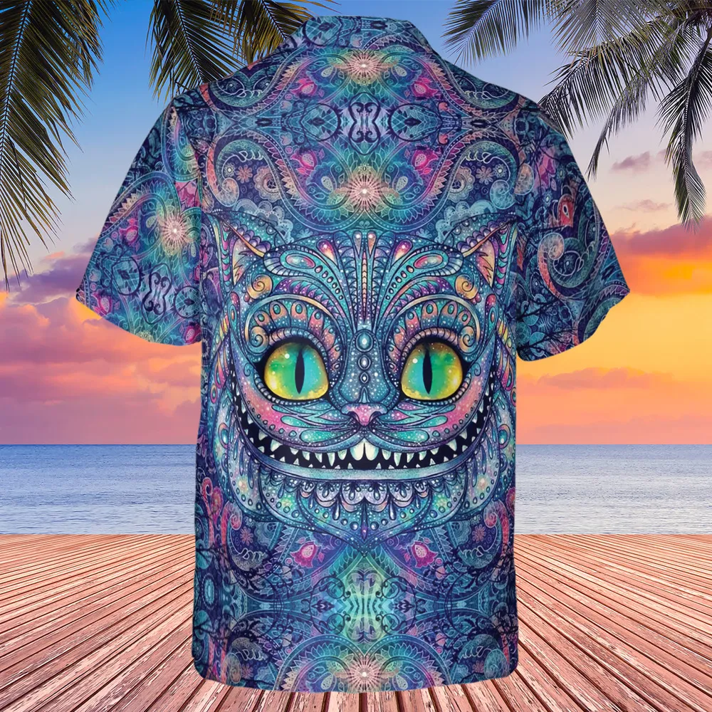 Cheshire Cat Alice In Wonderland Hawaiian Shirt - 3