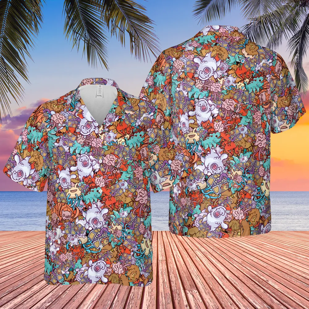 Chibi DnD Monsters Hawaiian Shirt - 2