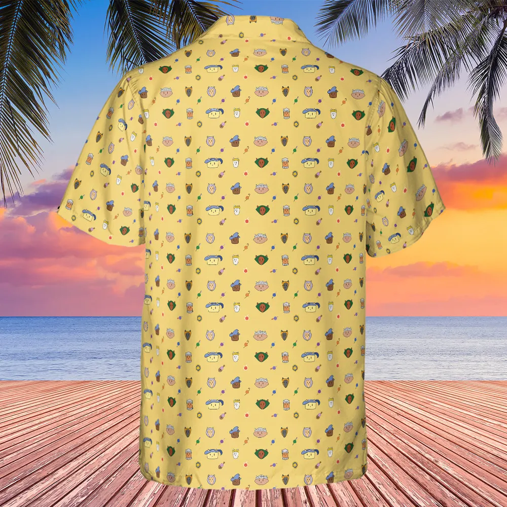Cat DND Classes Pattern Hawaiian Shirt - 2
