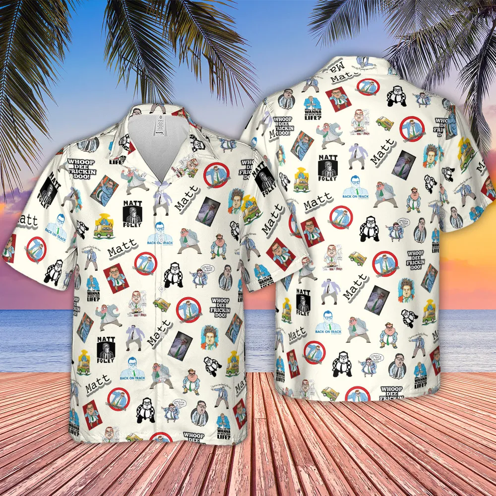 Chris Farley Matt Foley Motivational SNL Hawaiian Shirt - 2