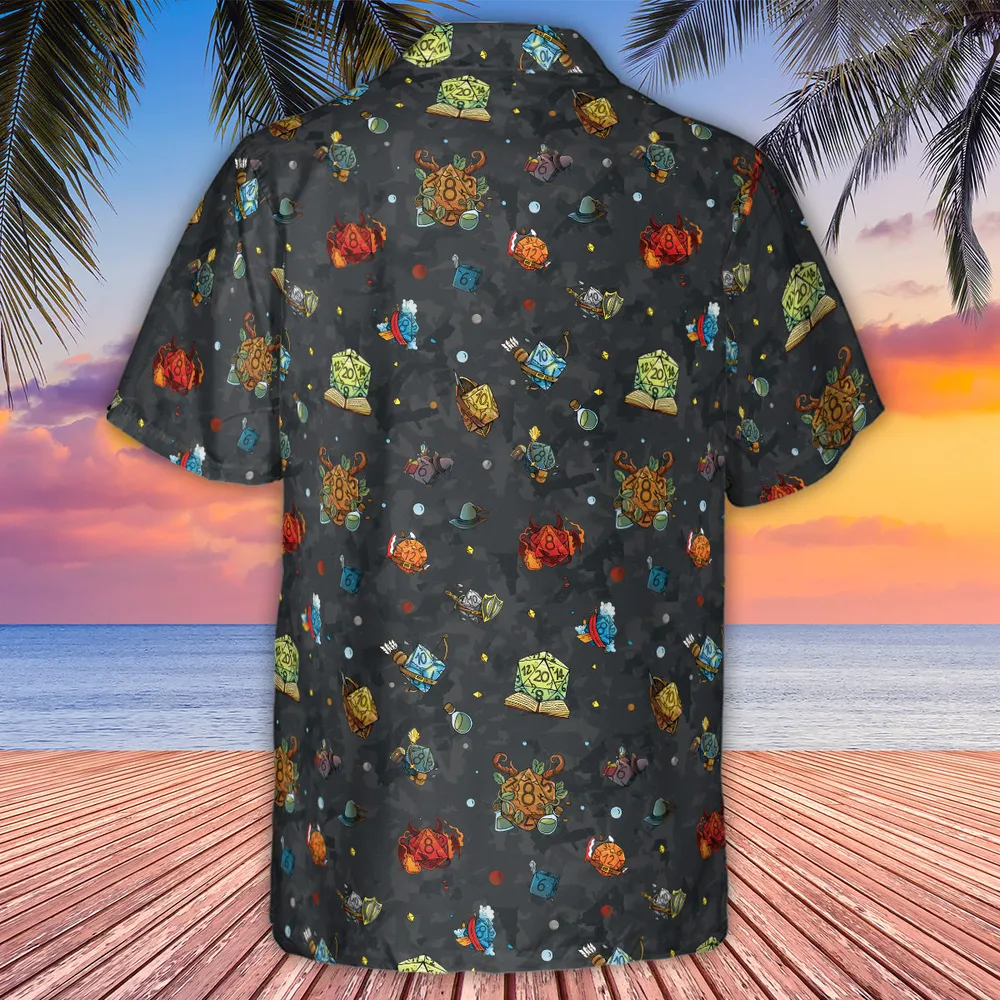 Class Dices DND Pattern Hawaiian Shirt - 3
