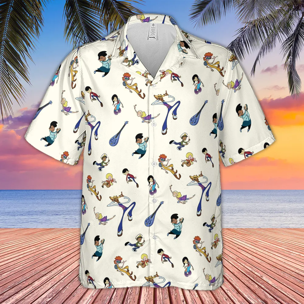 Class Of 3000 Characters Pattern Hawaiian Shirt - 4