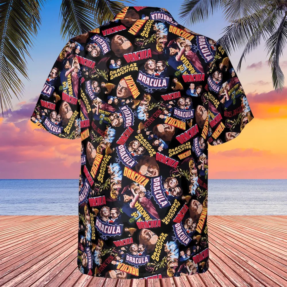 Classic Horror Films Hawaiian Shirt - 3