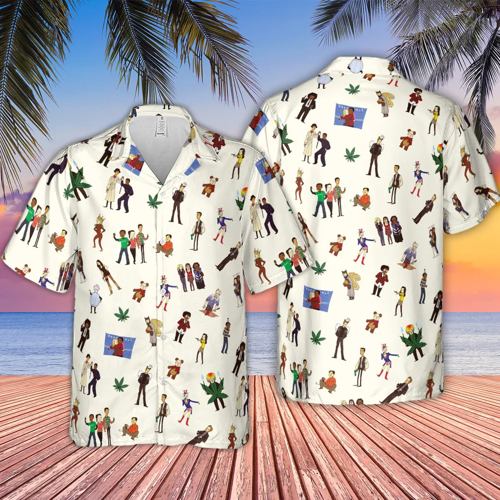 Community Characters Costumes Pattern Hawaiian Shirt - 4
