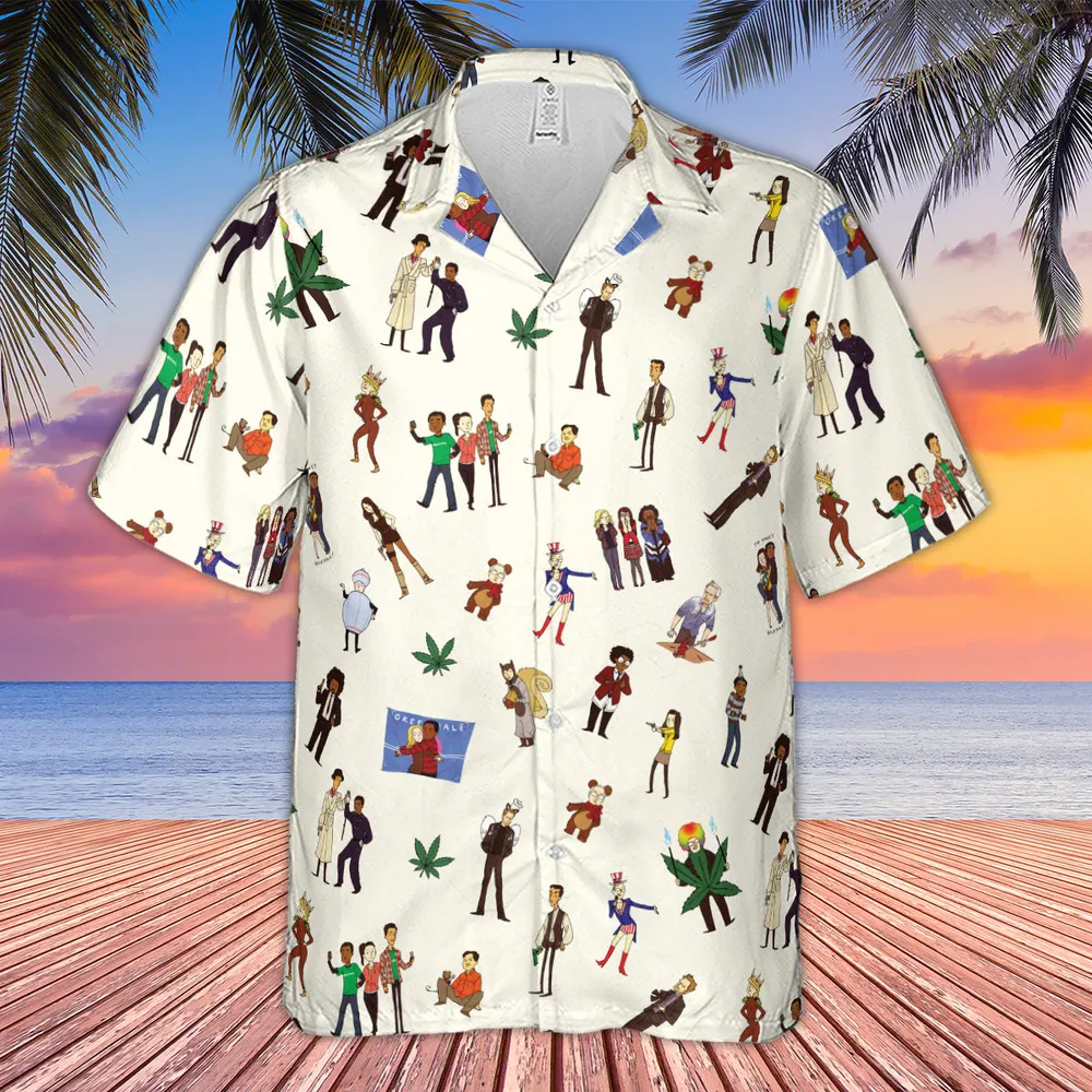 Community Characters Costumes Pattern Hawaiian Shirt - 2