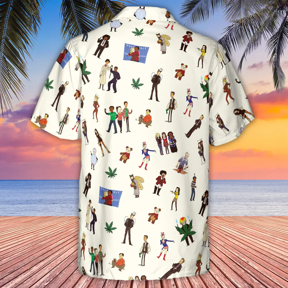 Community Characters Costumes Pattern Hawaiian Shirt - 3