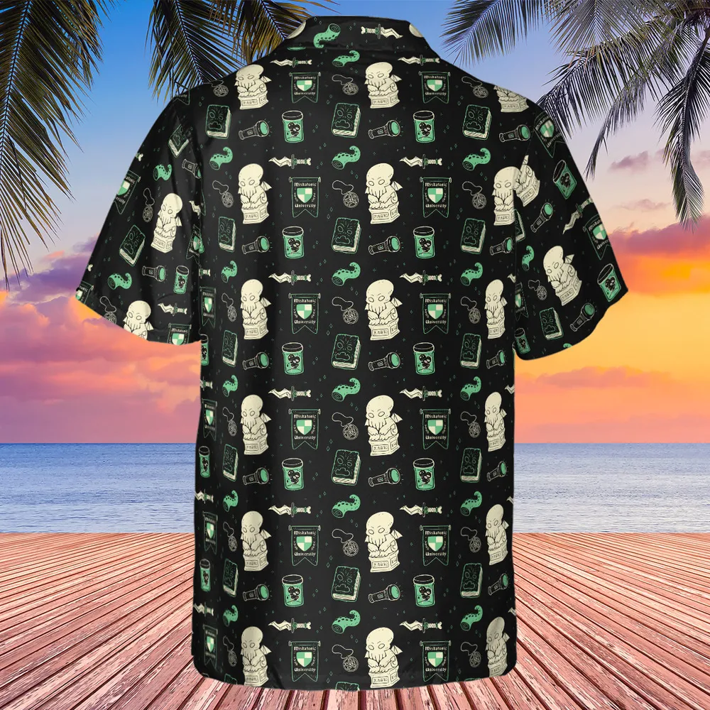 Cthulhu H.P Lovecraft Miskatonic University Hawaiian Shirt - 3