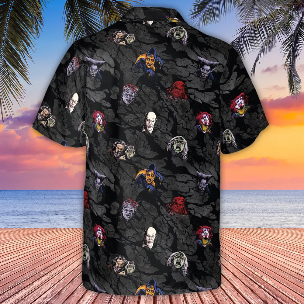 Cult Movie Characters Ghastly Grinner Nosferatu Hawaiian Shirt - 3