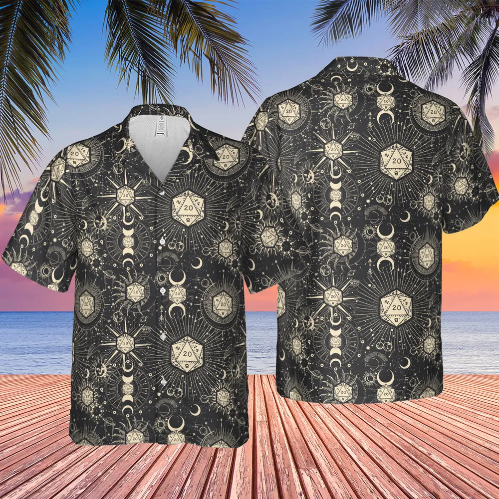 Diceyverse Dice RPG DND Hawaiian Shirt - 2