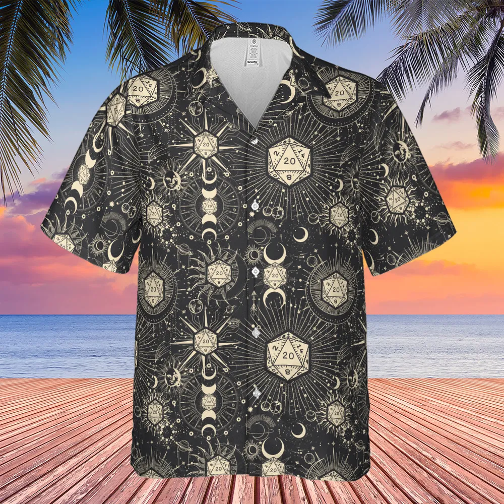 Diceyverse Dice RPG DND Hawaiian Shirt - 4