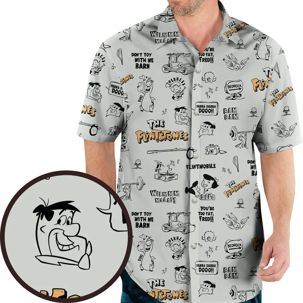 Don't Toy with Me Barn The Flintstones Hawaiian Shirt - 2