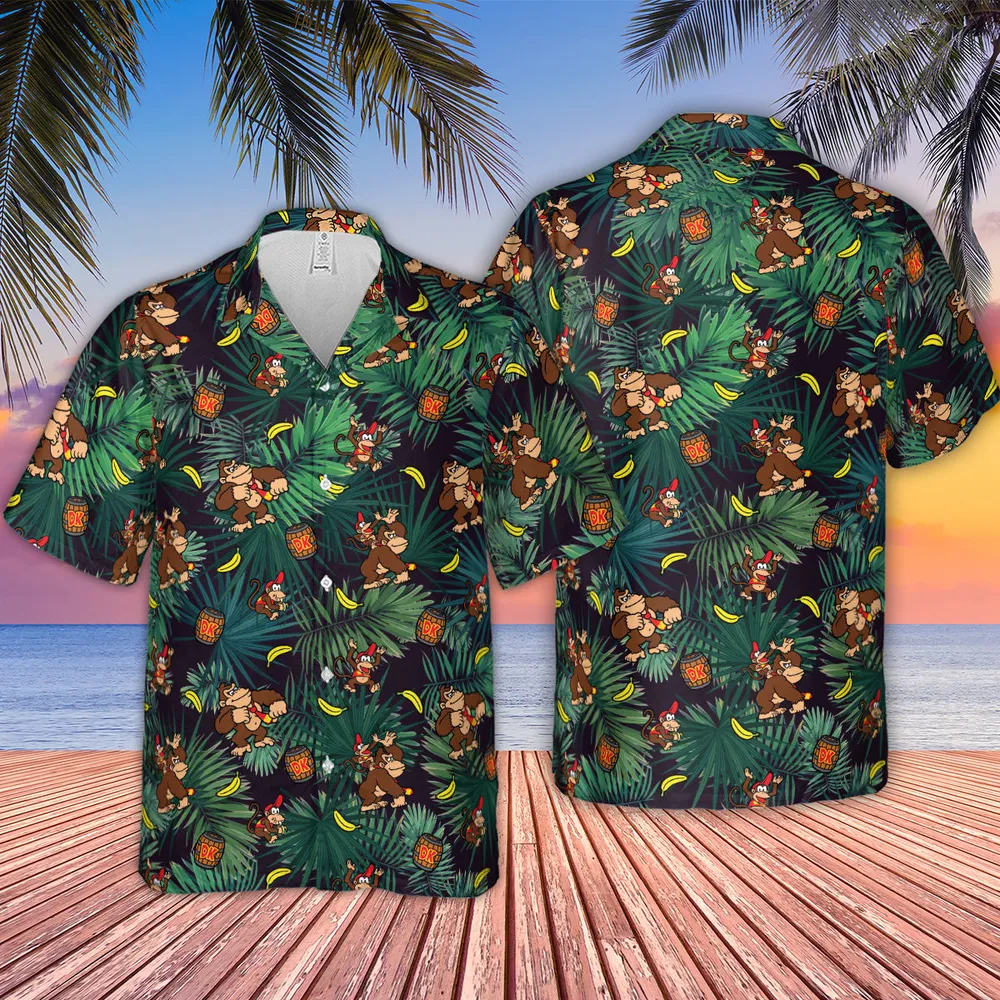 Donkey Kong Nintendo Video Games Hawaiian Shirt - 2