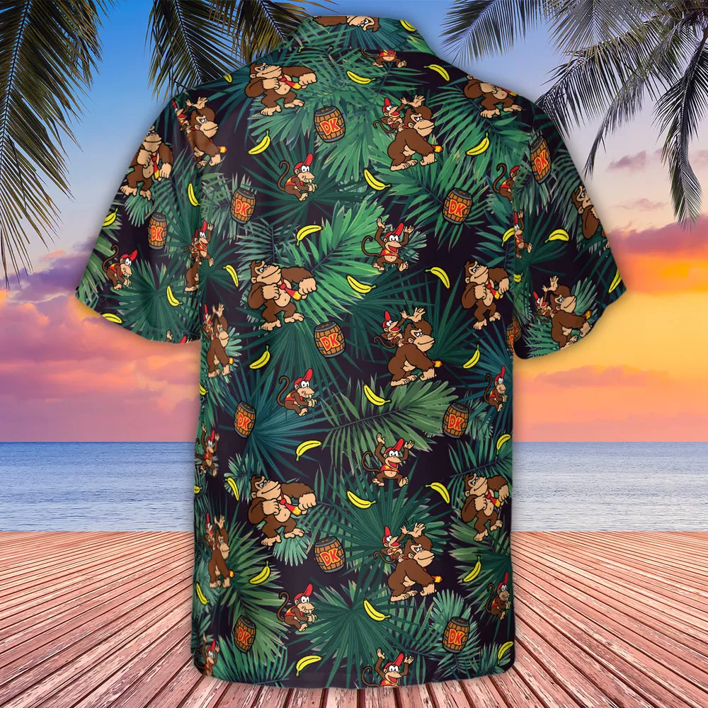 Donkey Kong Nintendo Video Games Hawaiian Shirt - 3