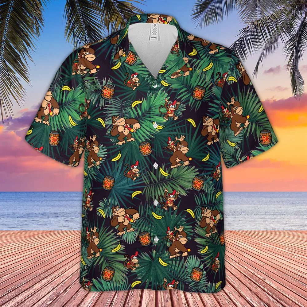 Donkey Kong Nintendo Video Games Hawaiian Shirt - 4