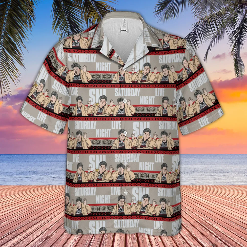 Drunk Uncle on the Holidays SNL Saturday Night Live Hawaiian Shirt - 4