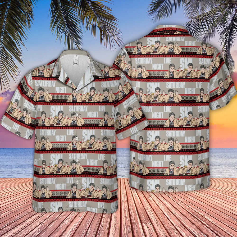 Drunk Uncle on the Holidays SNL Saturday Night Live Hawaiian Shirt - 2