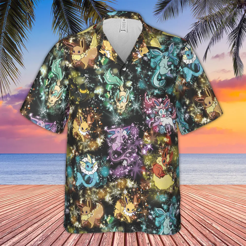 Eevee Evolution in the Galaxy Hawaiian Shirt - 4