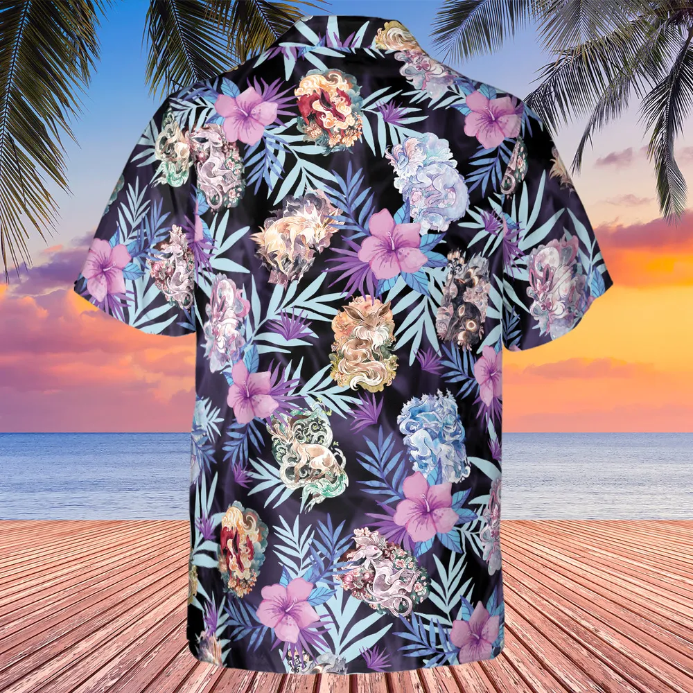Eevee Evolutions Fancy Style Hawaiian Shirt - 3