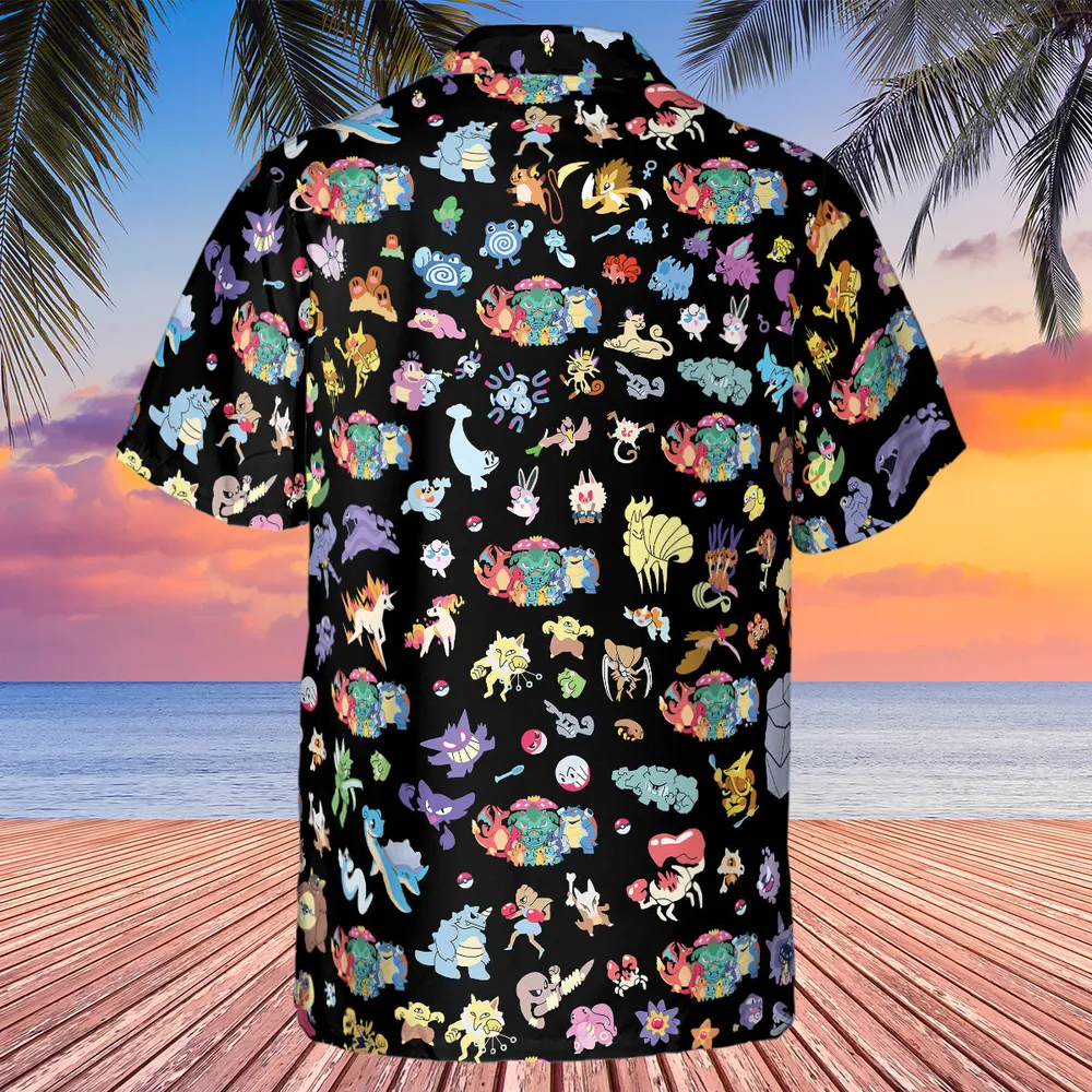 Fairy Pokemon Pattern Hawaiian Shirt - 7
