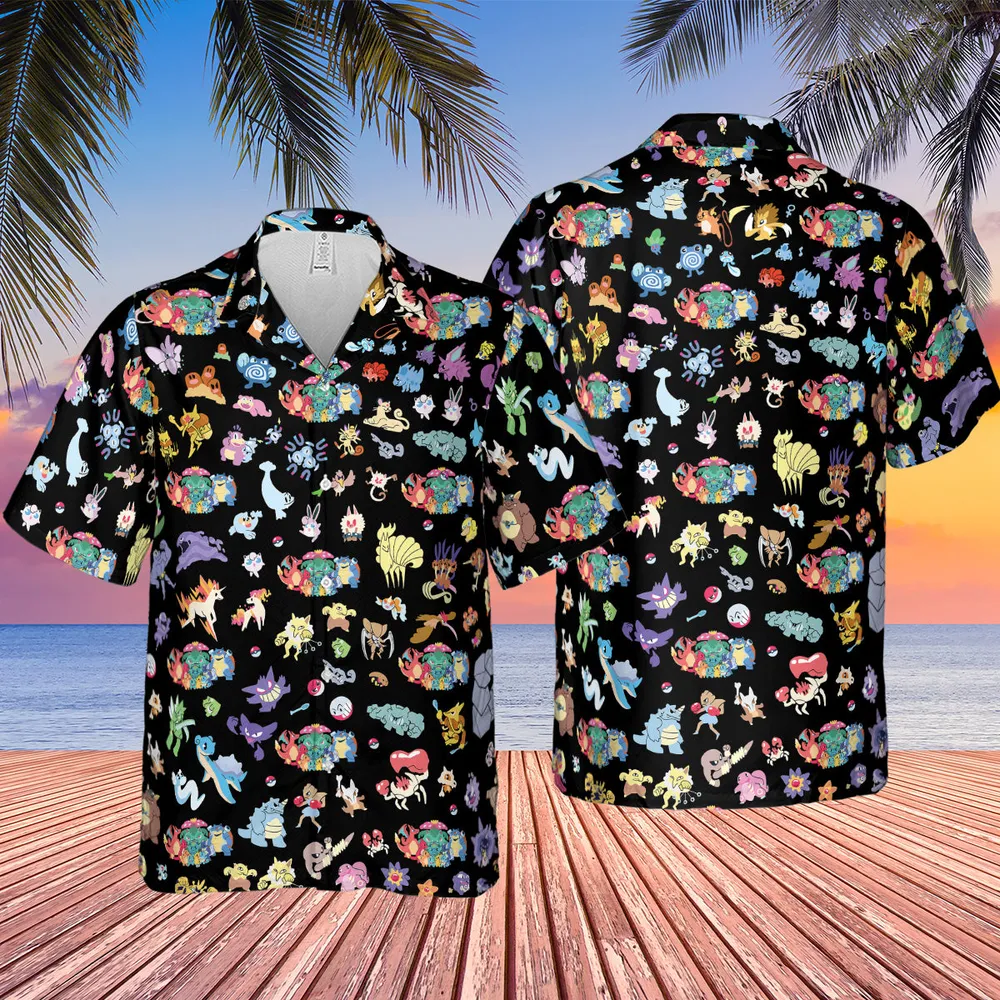 Fairy Pokemon Pattern Hawaiian Shirt - 6