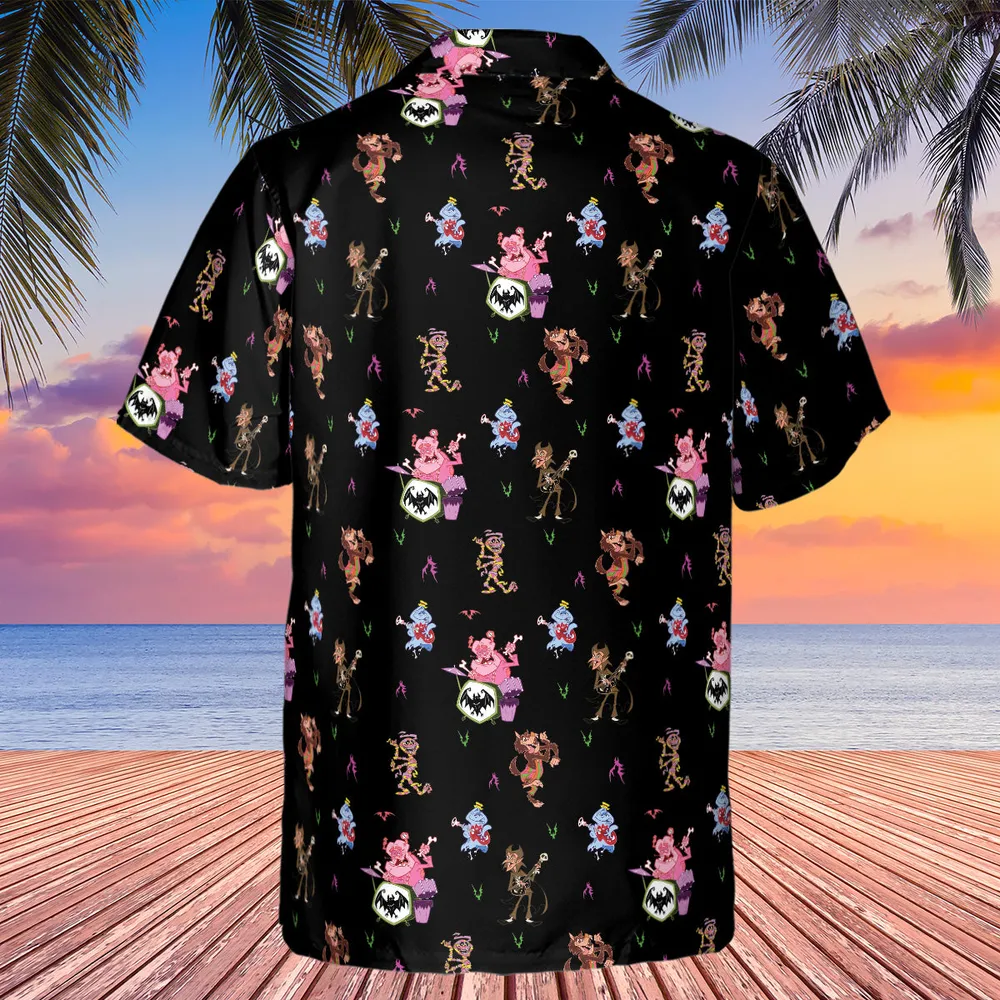 Monsters Cereal Pattern Hawaiian Shirt - 2