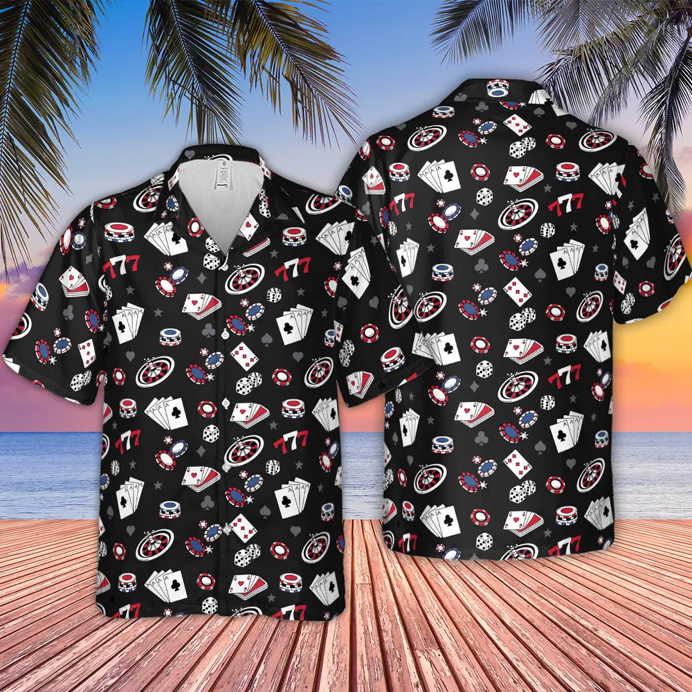 Poker Texas Hold’em Hawaiian Shirt - 4