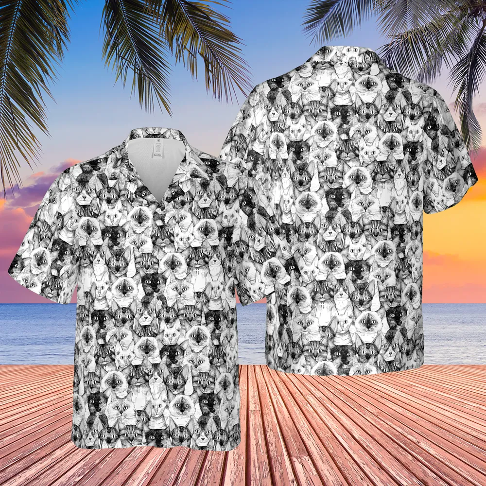 Just Cats Hawaiian Shirt - 2