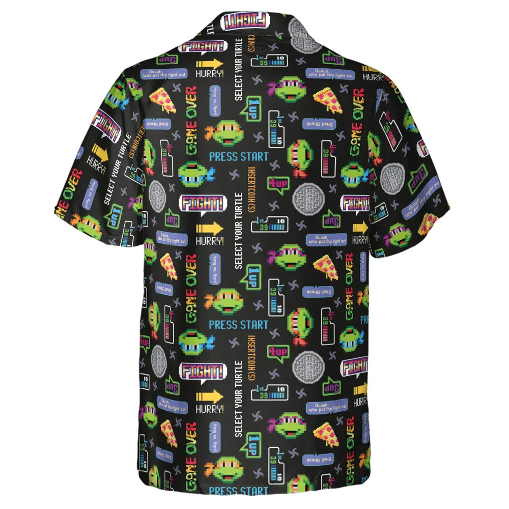 The TMNT Pixel Characters Hawaiian Shirt - 3