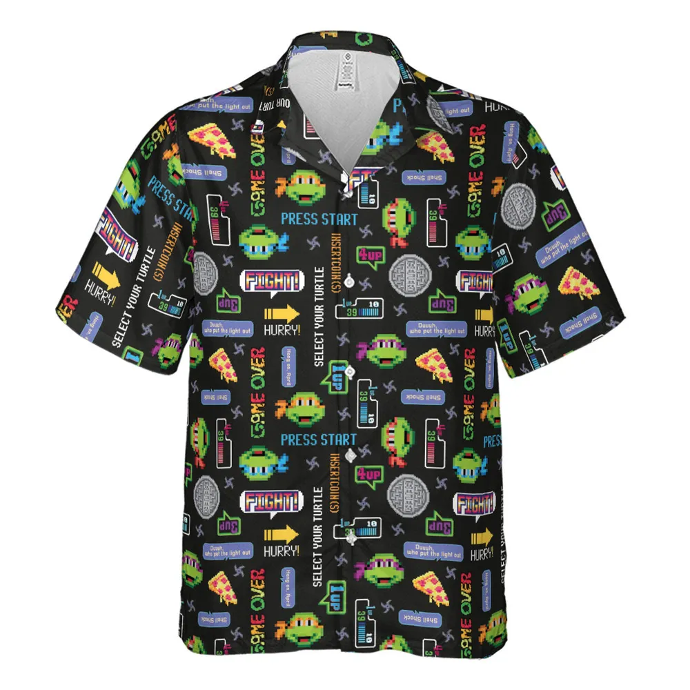 The TMNT Pixel Characters Hawaiian Shirt - 2