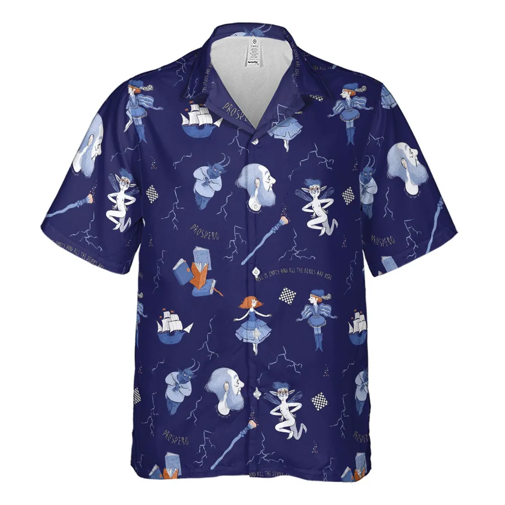 The Tempest Pattern Shakespeare Hawaiian Shirt - 2