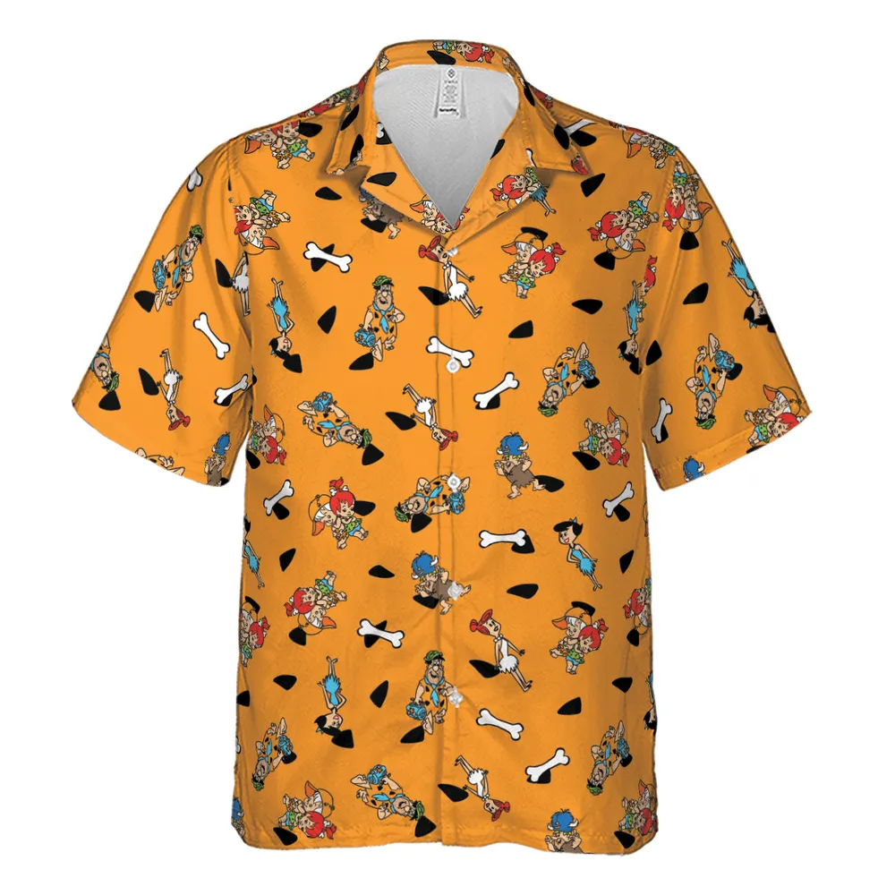 Stone Age The Flintstones Characters Hawaiian Shirt - 2