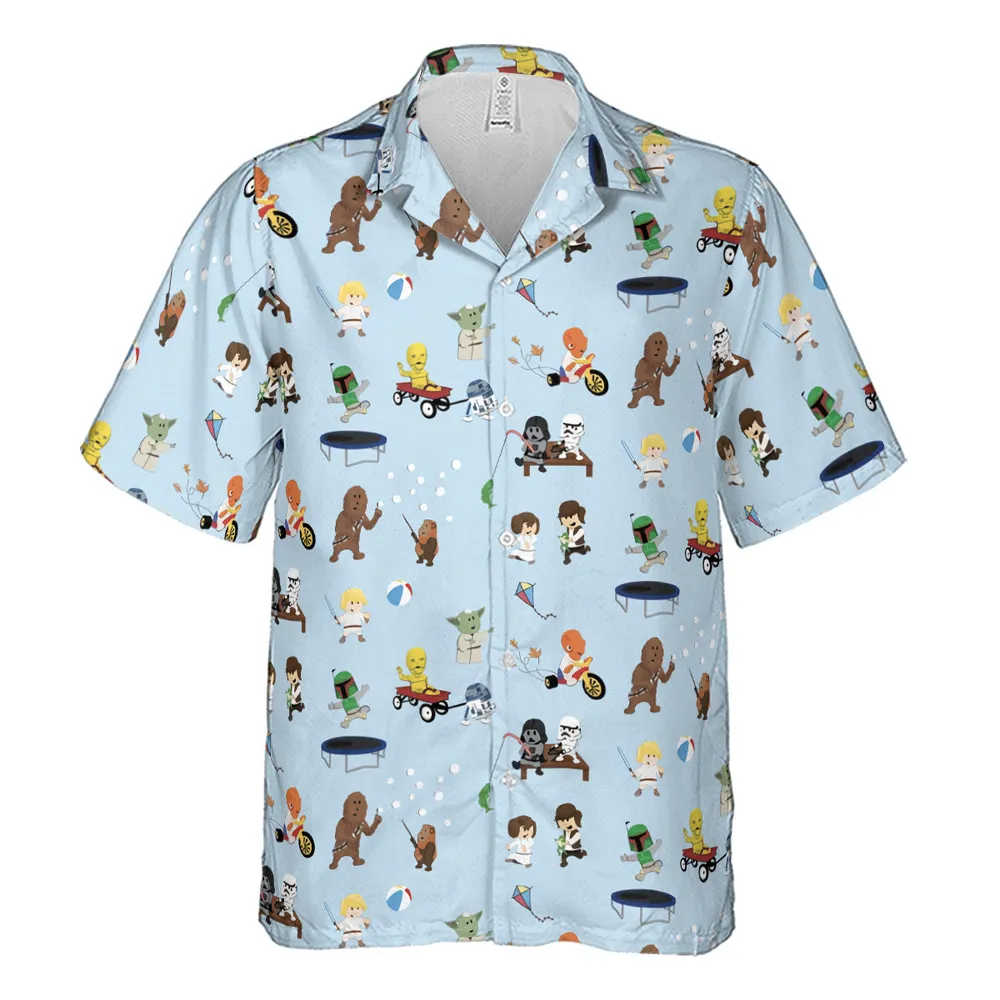Go Fishing with Star Wars Characters Hawaiian Shirt - 2