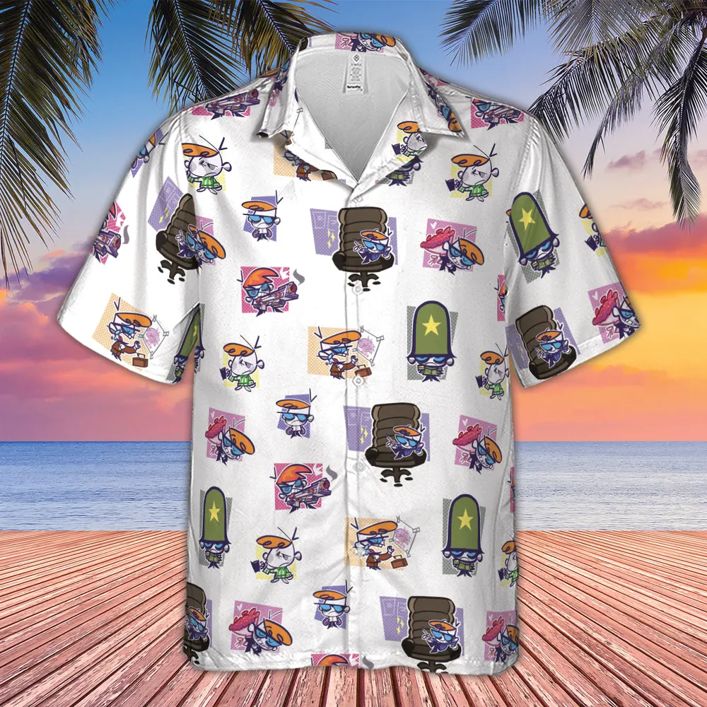 Dexter's Laboratory Characters Hawaiian Shirt - 2