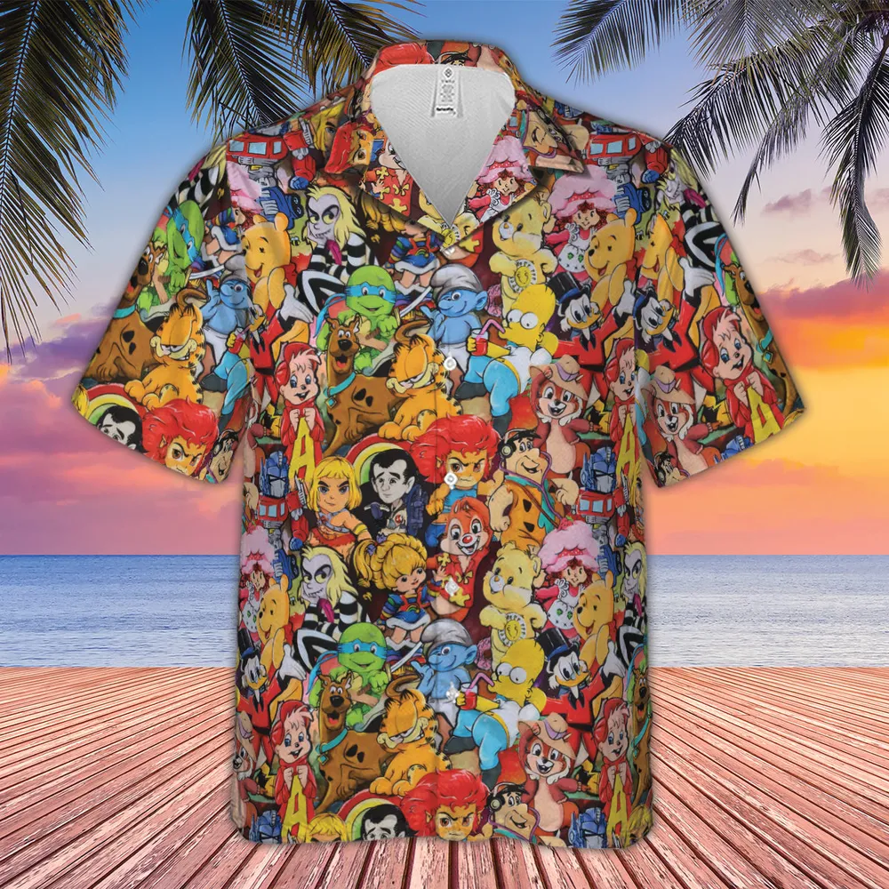 Old Cartoon Characters Hawaiian Shirt - 2
