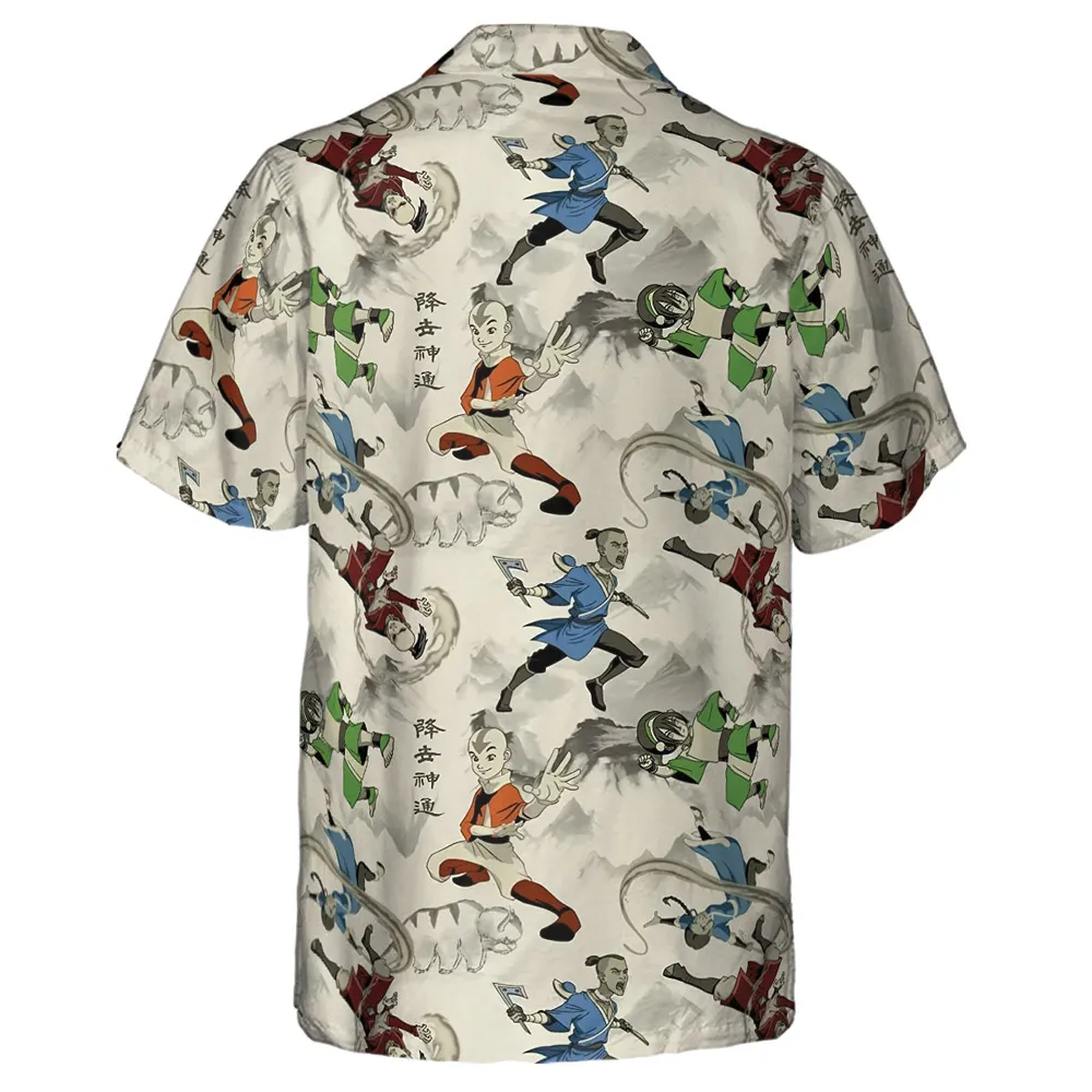 Aang Katara Toph Beifong Sokka Avatar The Last Airbender Hawaiian Shirt - 3