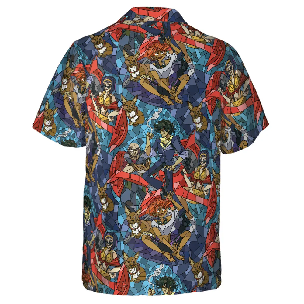 Spike Spiegel Faye Valentine Edward Wong Cowboy Bebop Hawaiian Shirt - 3