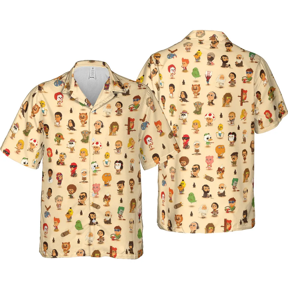Mini Famous Characters Hawaiian Shirt - 4