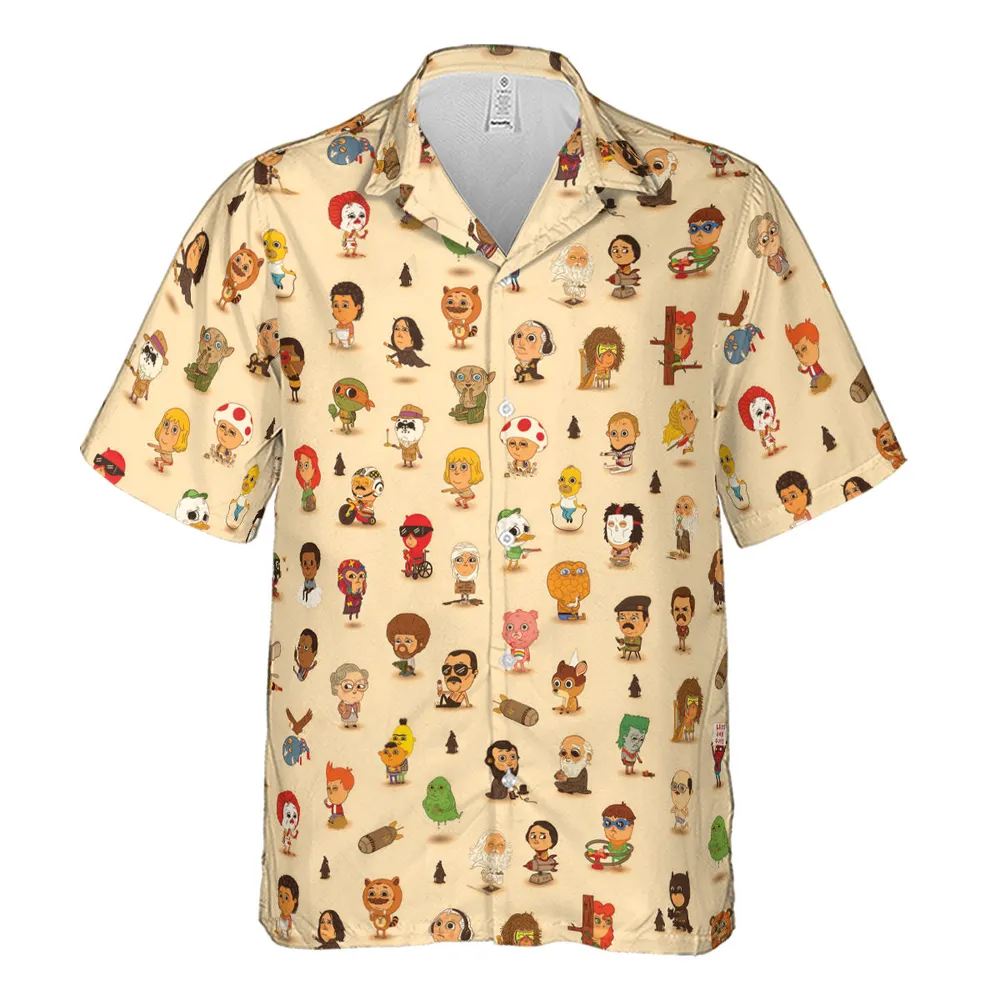 Mini Famous Characters Hawaiian Shirt - 2