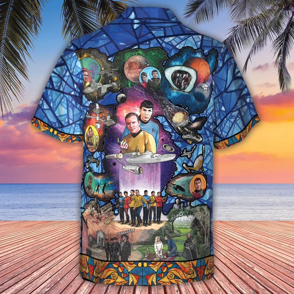 The Beginning Star Trek Pattern Hawaiian Shirt - 3