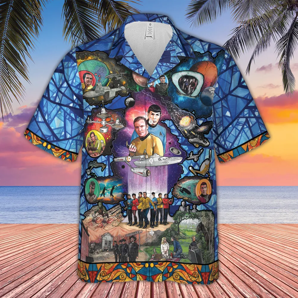 The Beginning Star Trek Pattern Hawaiian Shirt - 2