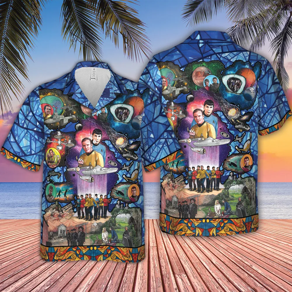 The Beginning Star Trek Pattern Hawaiian Shirt - 4