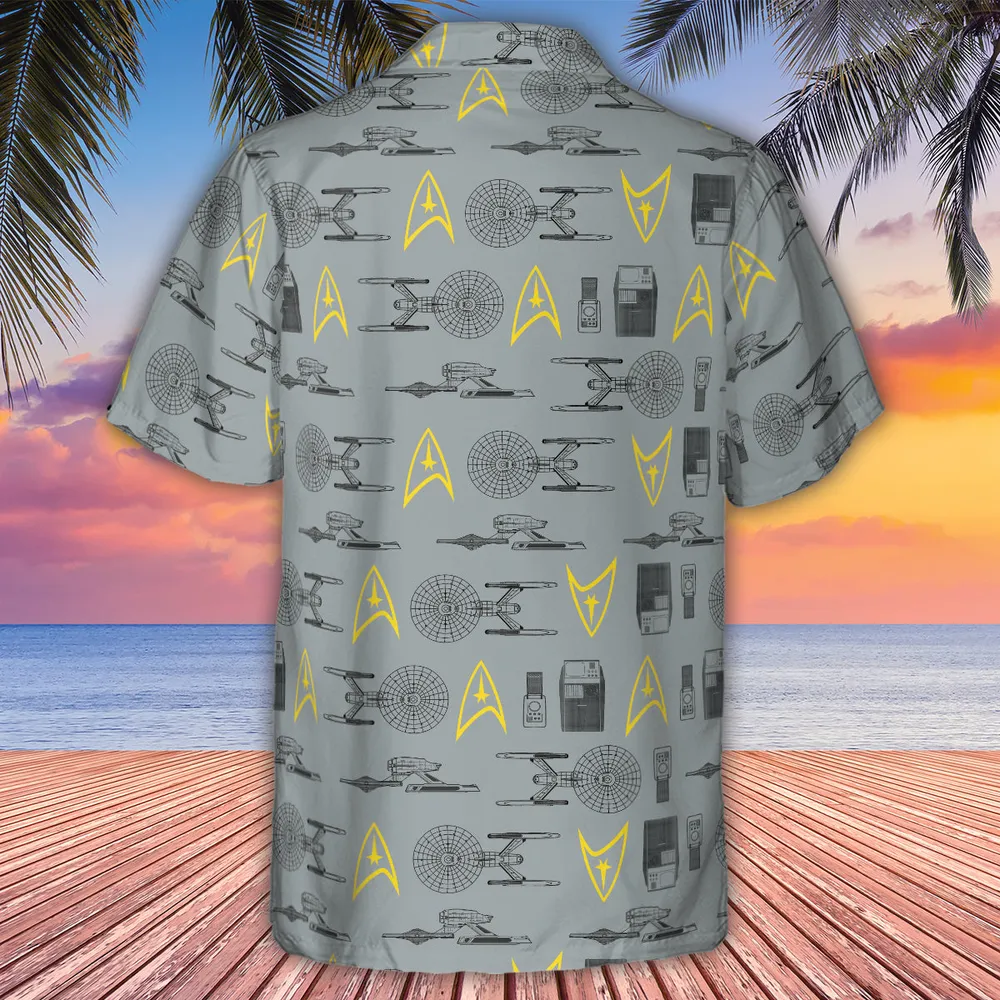 S.T Shipyard Star Trek Hawaiian Shirt - 3