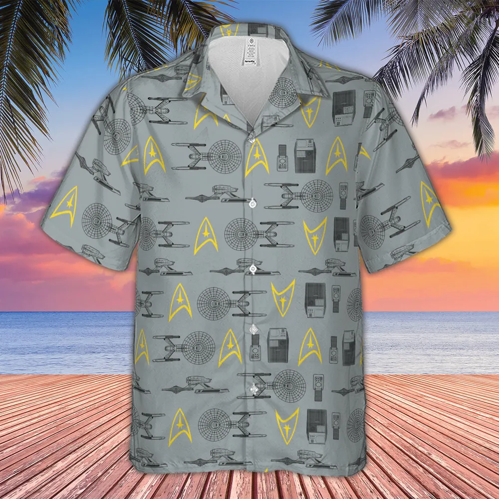 S.T Shipyard Star Trek Hawaiian Shirt - 2