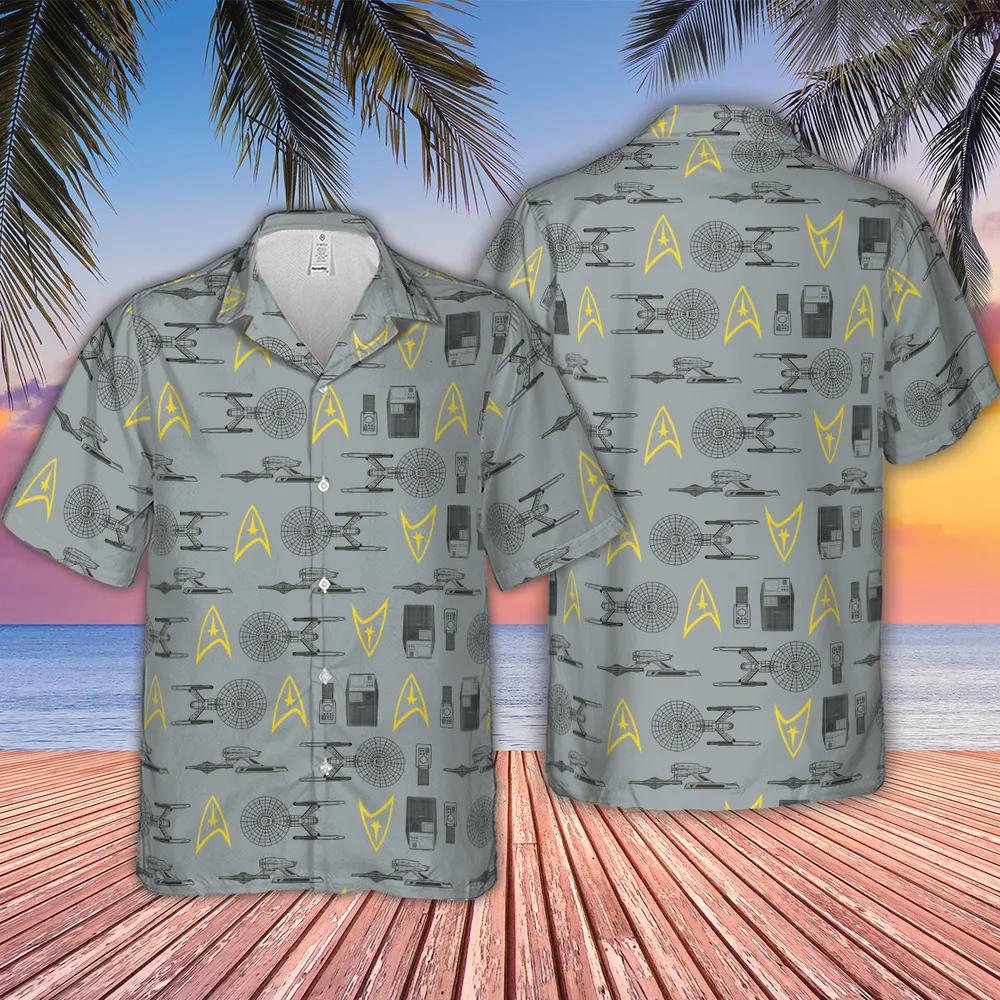 S.T Shipyard Star Trek Hawaiian Shirt - 4