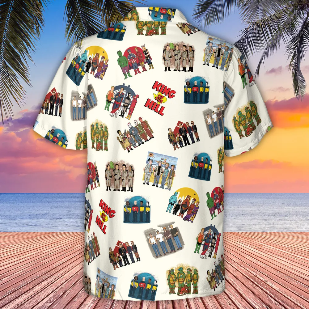 Hank's Friends King Of The Hill Parody Hawaiian Shirt - 3