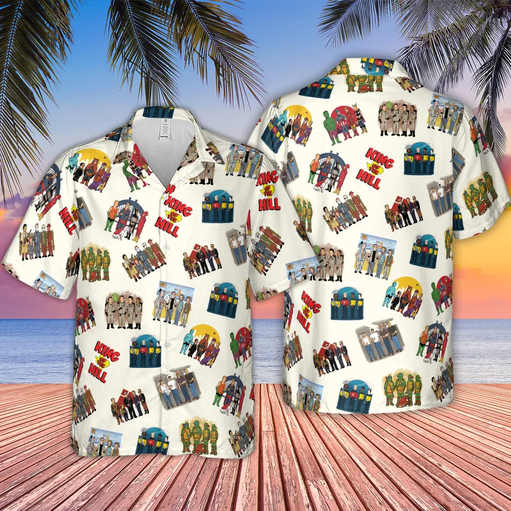 Hank's Friends King Of The Hill Parody Hawaiian Shirt - 4