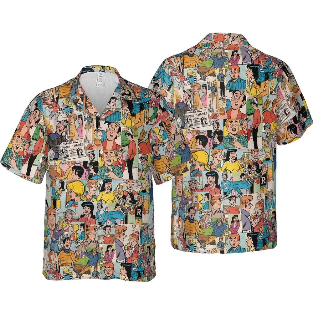 Archie Comics Characters Hawaiian Shirt - 4